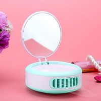 YOUDirect USB Mini Portable Fans - False Eyelashes Dryer Rechargeable Electric Bladeless Handheld Air Conditioning Cooling Refrigeration Fan For EyeSlash Extension  Nail Polish (Blue-Green) - B075R6R9MC